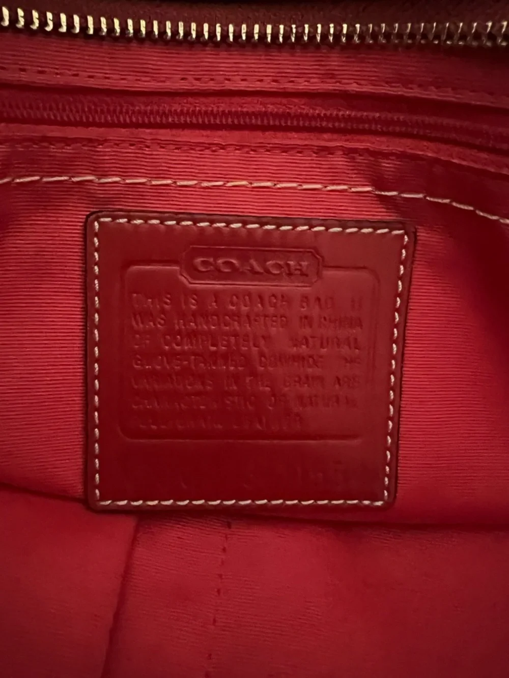 Stunning vintage Coach Orange Leather Shoulder Tote with Gold Turnlock